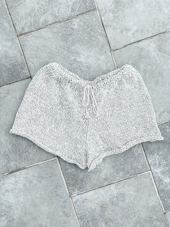Recycled Denim Knit Shorts